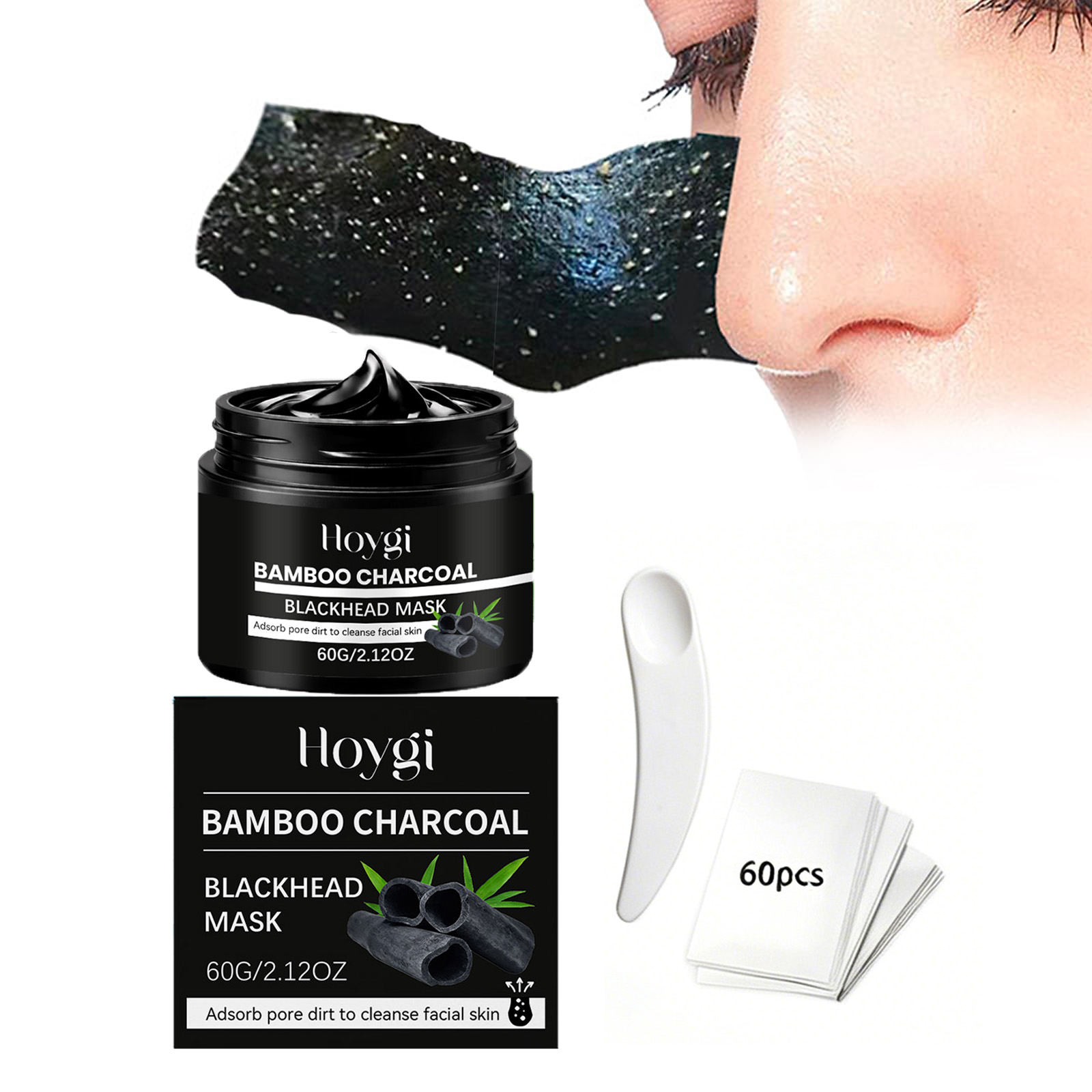 Skincare China - Masker Arang Bambu Pengangkat Komedo, Masker