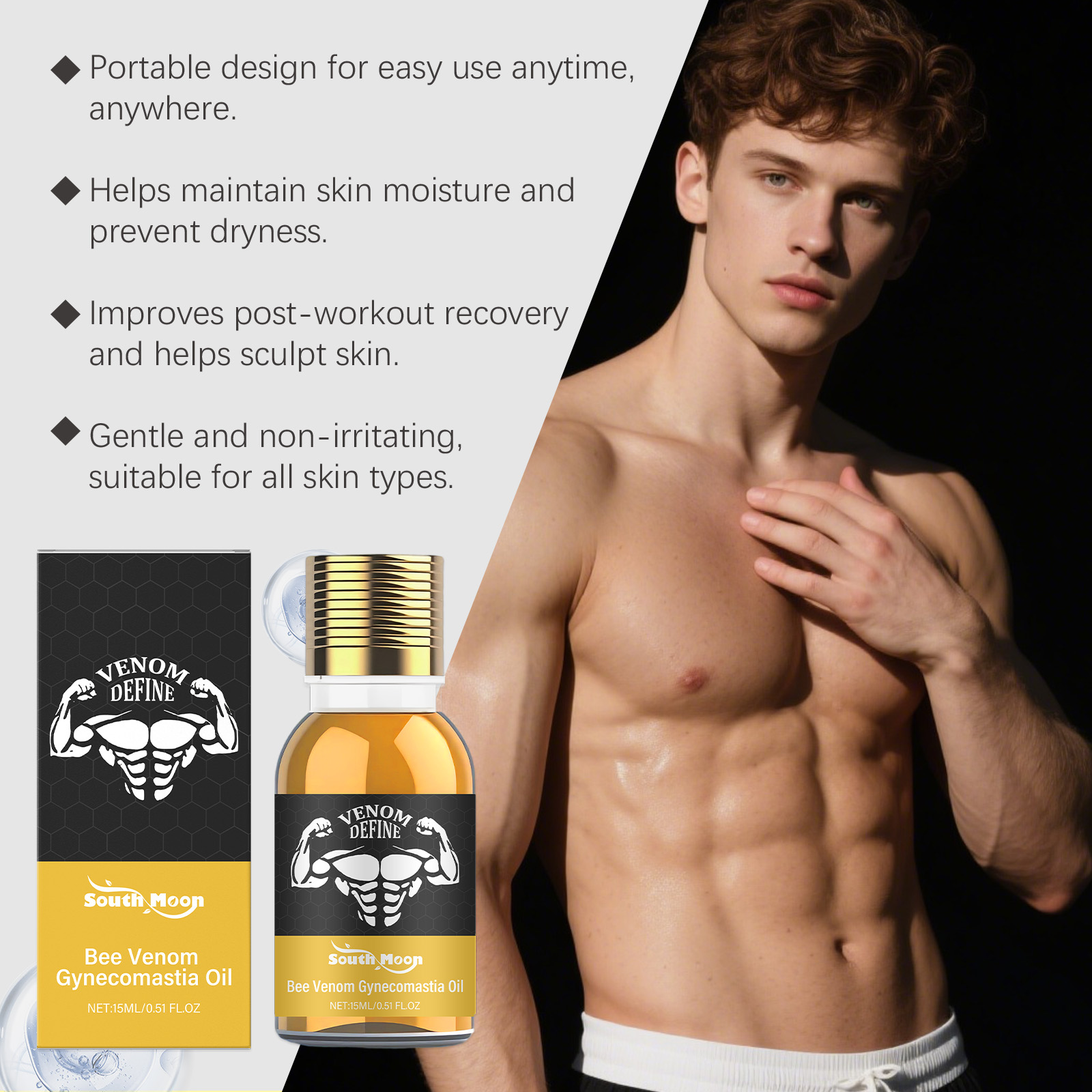 Minyak Gynecomastia Racun Leba - Skincare China ulasan dan harga