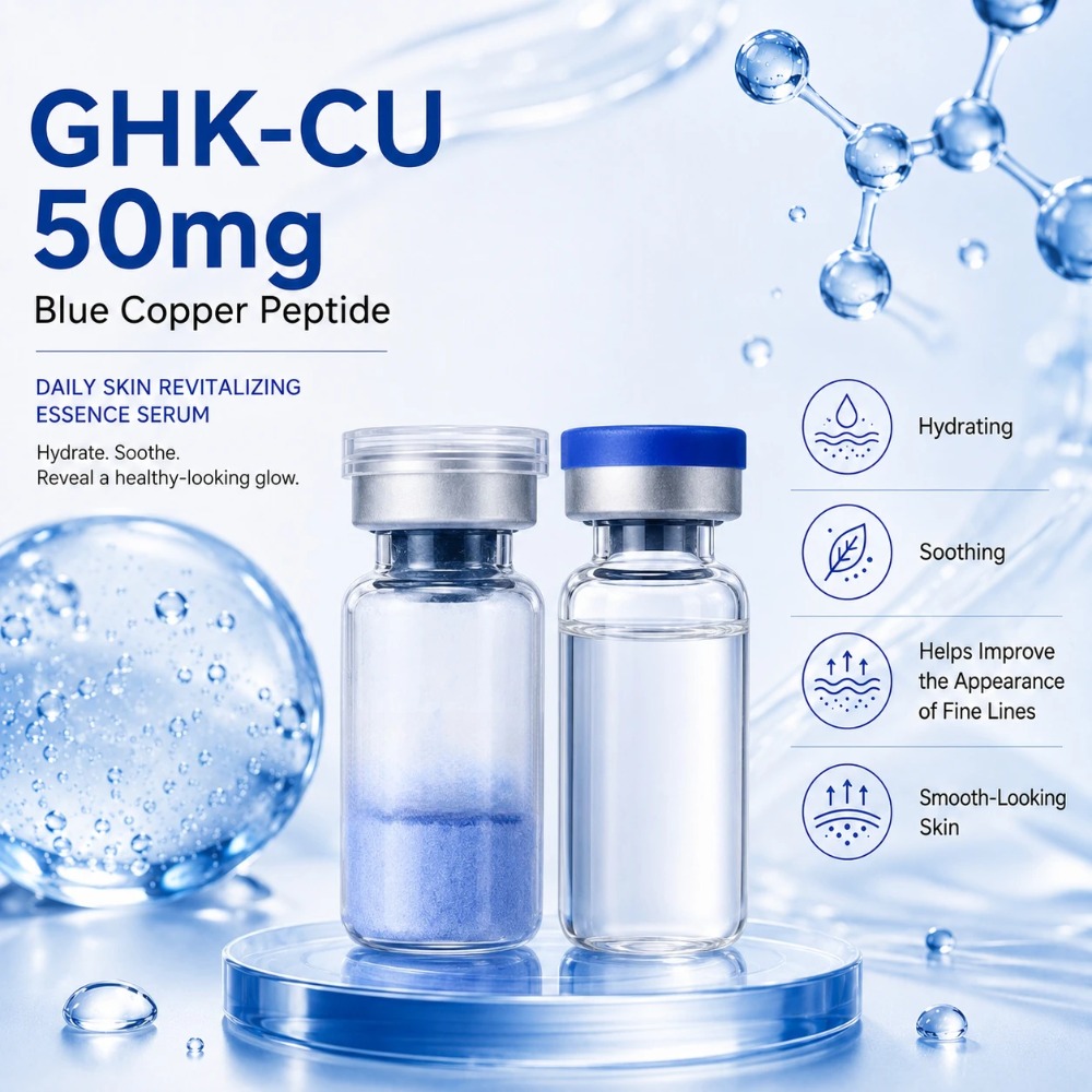 Bubuk Peptida Tembaga Biru GHK - Skincare Ingredients ulasan dan harga