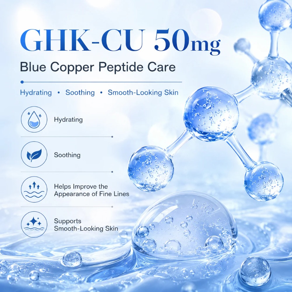 Bubuk Peptida Tembaga Biru GHK - Skincare Ingredients ulasan dan harga